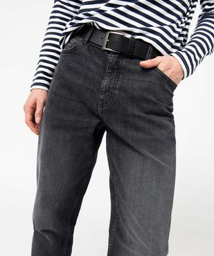 Jean homme coupe tapered et délavé vue2 - GEMO 4G HOMME - GEMO