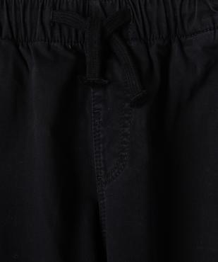 Pantalon en coton stretch avec taille élastique garçon vue3 - GEMO (JUNIOR) - GEMO