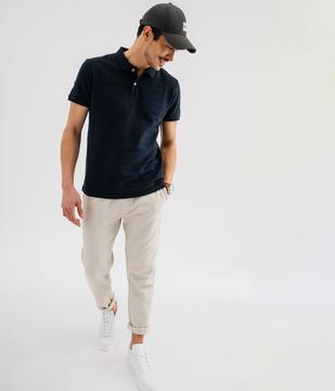 Polo manches courtes à rayures texturées homme vue4 - GEMO (HOMME) - GEMO