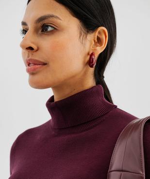 Pull col roulé en maille fine femme vue2 - GEMO 4G FEMME - GEMO