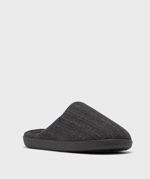 Chaussons mules à rayures multicolores homme - Isotoner vue2 - ISOTONER - GEMO