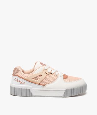 Baskets fille multi-matières à lacets – Camps United vue1 - CAMPS UNITED - GEMO