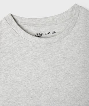 Débardeur uni en coton garçon vue2 - GEMO 4G GARCON - GEMO