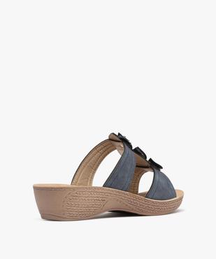 Sandales confort forme mule femme avec fermeture scratch vue4 - G'FLEX - GEMO