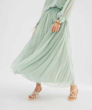 Jupe fluide en mousseline femme vue1 - GEMO 4G FEMME - GEMO