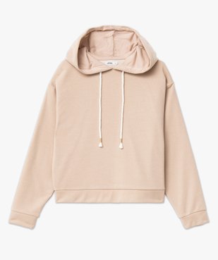 Sweat à capuche pailleté coupe oversize femme vue4 - GEMO(FEMME PAP) - GEMO