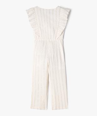 Combinaison pantalon à rayures pailletées fille vue3 - GEMO (ENFANT) - GEMO