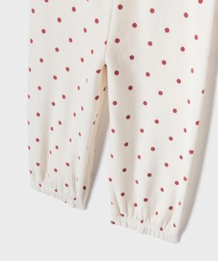 Pyjama en velours 2 pièces mix&match bébé vue3 - GEMO 4G BEBE - GEMO