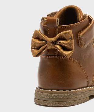 Boots zippées à lacets pailletées et nœud bébé fille vue6 - LOVELY WINGS - GEMO