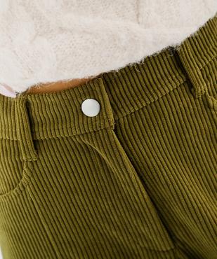 Pantalon barrel en velours femme vue2 - GEMO(FEMME PAP) - GEMO