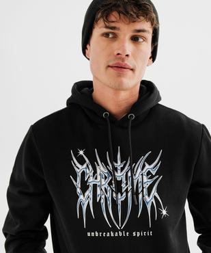 Sweat à capuche en molleton imprimé homme vue2 - GEMO (HOMME) - GEMO