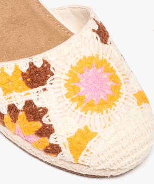 Sandales femme à talon compensé et bout fermé en jute vue6 - GEMO(URBAIN) - GEMO