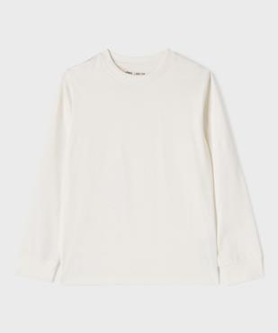 Tee-shirt manches longues en coton uni garçon vue1 - GEMO 4G GARCON - GEMO