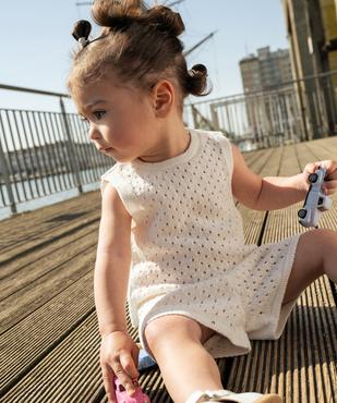 Short ajouré façon crochet bébé fille vue4 - GEMO(BEBE DEBT) - GEMO