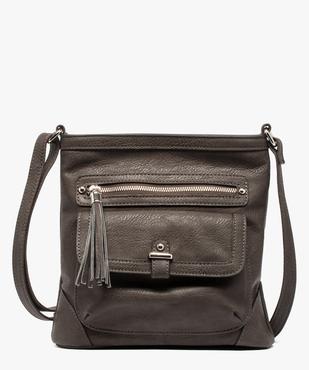 Sac bandoulière carré à poches multiples vue1 - GEMO (ACCESS) - GEMO