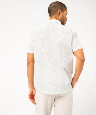 Chemise manches courtes fleurie homme vue3 - GEMO (HOMME) - GEMO