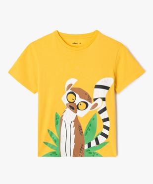 Tee-shirt manches courtes avec motif exotique garçon vue5 - GEMO (ENFANT) - GEMO