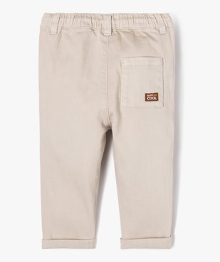 Pantalon en denim coloré bébé garçon vue3 - GEMO(BB COUCHE) - GEMO