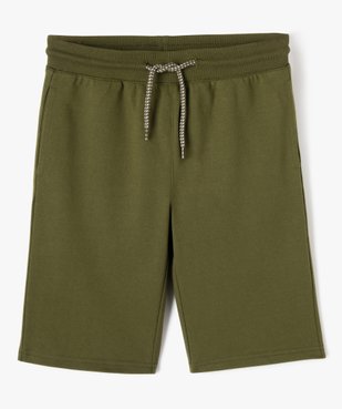 Bermuda en maille à taille élastiquée garçon vue1 - GEMO (JUNIOR) - GEMO