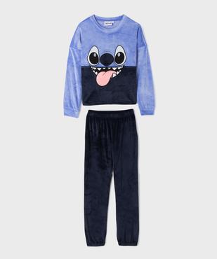 Pyjama en velours motif Stitch fille - Disney vue1 - LILO & STITCH - GEMO