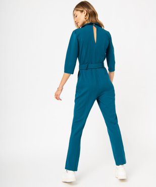Combinaison pantalon avec col tailleur femme vue3 - GEMO(FEMME PAP) - GEMO