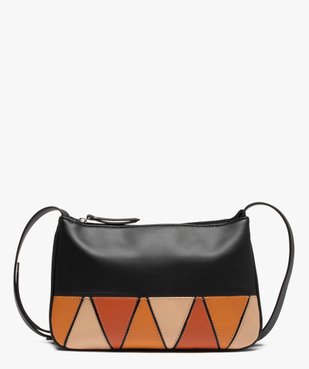 Sac besace femme petit format à motifs géométriques vue1 - GEMO (ACCESS) - GEMO