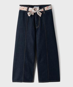 Jean wide leg avec taille ajustable fille - LuluCastagnette vue1 - LULU CASTAGNETTE GEMO FOR GOOD - GEMO