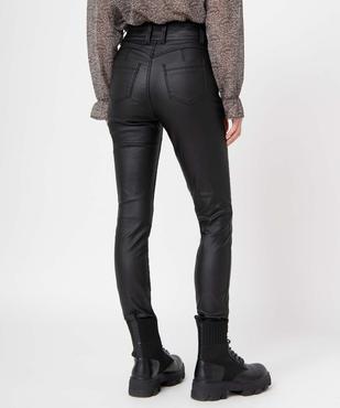 Pantalon femme en toile enduite taille haute vue3 - GEMO(FEMME PAP) - GEMO
