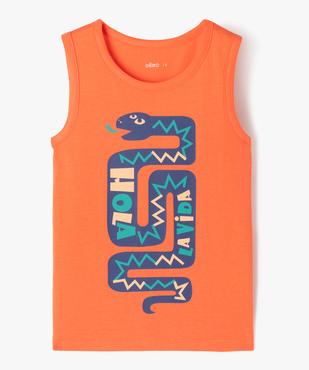 Débardeur à motifs graphiques garçon vue1 - GEMO (ENFANT) - GEMO