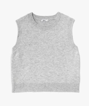 Pull sans manches coupe courte femme vue4 - GEMO(FEMME PAP) - GEMO