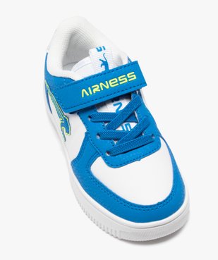 Baskets garçon bicolores à lacets et scratch – Airness Arwo vue5 - AIRNESS - GEMO