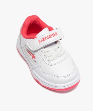 Tennis bébé bicolores à scratch - Airness Salto vue5 - AIRNESS - GEMO