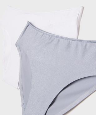 Culotte en microfibre pailletée sans coutures fille (lot de 2) vue2 - GEMO (JUNIOR) - GEMO