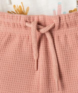 Short en coton fluide avec taille ajustable bébé garçon (lot de 2) vue2 - GEMO(BEBE DEBT) - GEMO