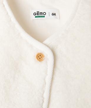 Veste sans manches en sherpa bébé vue2 - GEMO(BB COUCHE) - GEMO