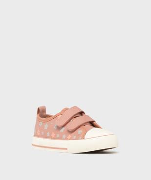 Baskets en toile tige basse à scratch motifs fleurs fille - Lovely Wings vue2 - LOVELY WINGS GEMO FOR GOOD - GEMO