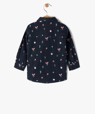 Chemise bébé garçon à motifs de Noël avec noeud papillon amovible vue3 - GEMO(BEBE DEBT) - GEMO