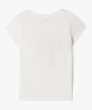 Tee-shirt à manches courtes avec motif fille vue3 - GEMO 4G FILLE - GEMO