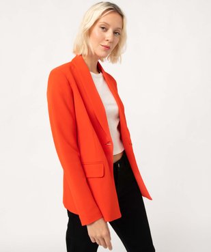 Veste de tailleur femme fermeture un bouton vue1 - GEMO(FEMME PAP) - GEMO