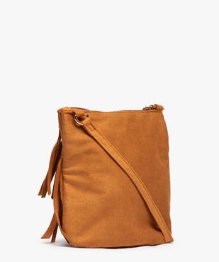 Sac fille à franges toucher velours vue2 - GEMO (ENFANT) - GEMO