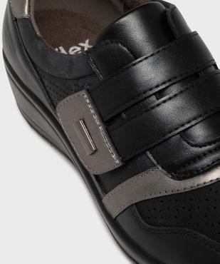 Derbies confort look sport à bride scratch femme vue12 - G'FLEX - GEMO