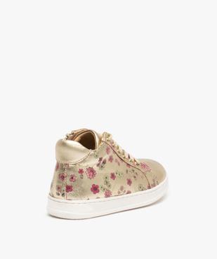 Baskets fille zippées dessus cuir métallisé – NA! vue4 - NA! - GEMO