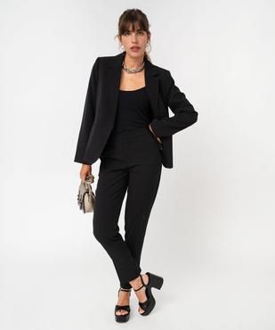 Veste de tailleur unie fermeture un bouton femme vue6 - GEMO(FEMME PAP) - GEMO