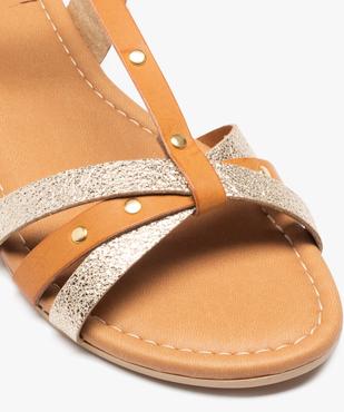 Sandales femme à fines brides pailletées vue6 - GEMO (CASUAL) - GEMO