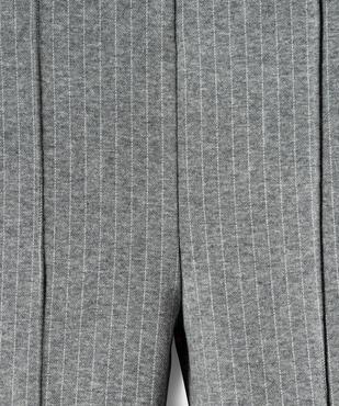 Pantalon rayé en maille coupe flare fille vue3 - GEMO (ENFANT) - GEMO