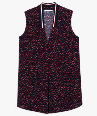 Débardeur femme fluide imprimé à col V sportswear vue4 - GEMO(FEMME PAP) - GEMO