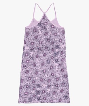 Robe fille à fines bretelles, dos nageur et imprimé fleuri vue2 - GEMO (ENFANT) - GEMO