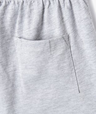 Pyjashort en coton coupe large fille vue3 - GEMO 4G FILLE - GEMO