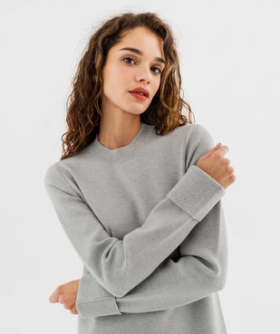 Robe pull coupe évasée femme vue2 - GEMO(FEMME PAP) - GEMO