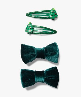 Pinces cheveux spéciales Noël fille (lot de 4) vue1 - GEMO (ACCESS) - GEMO